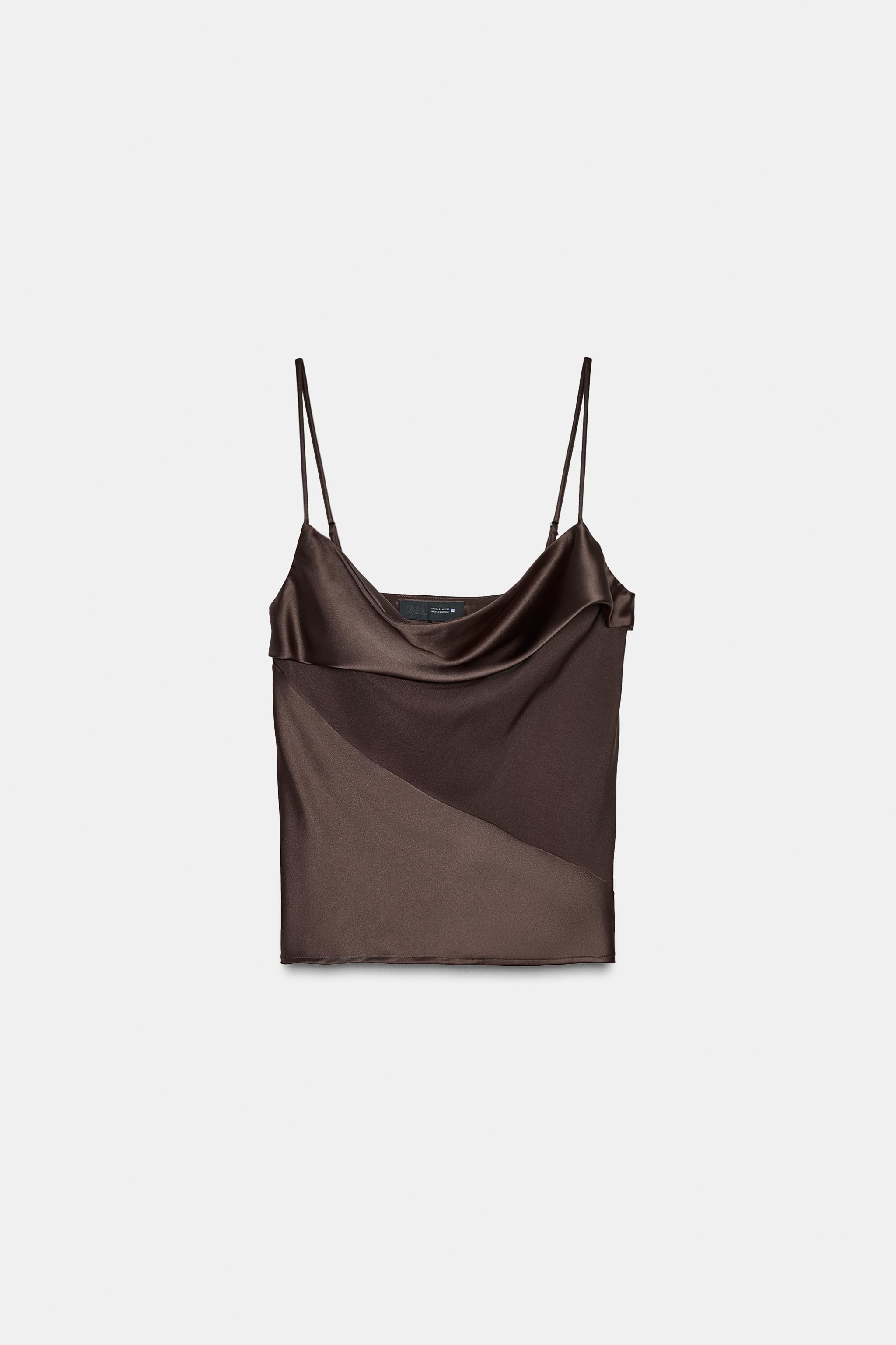 SATIN TRIM CAMISOLE TOP